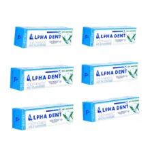 خمیر دندان آلفادنت مدل mantra حجم 75 میلی لیتر بسته شش عددی