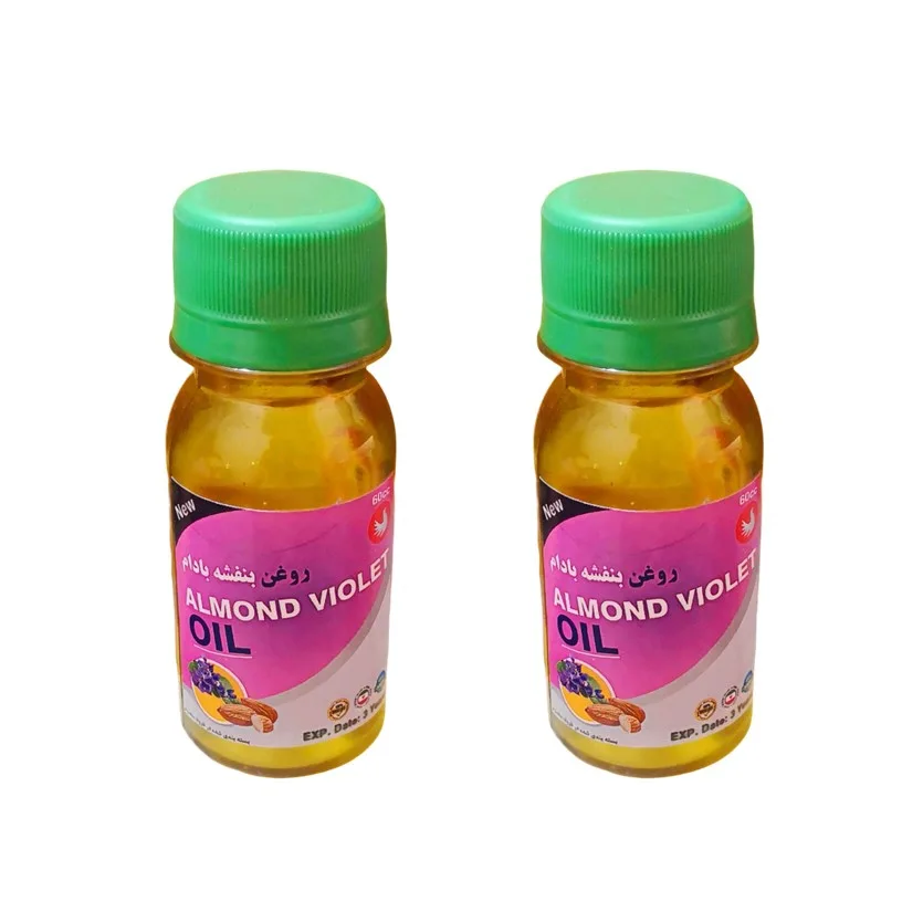 روغن بنفشه پامکا مدل پایه بادام حجم 60 میلی لیتر مجموعه 2 عددی