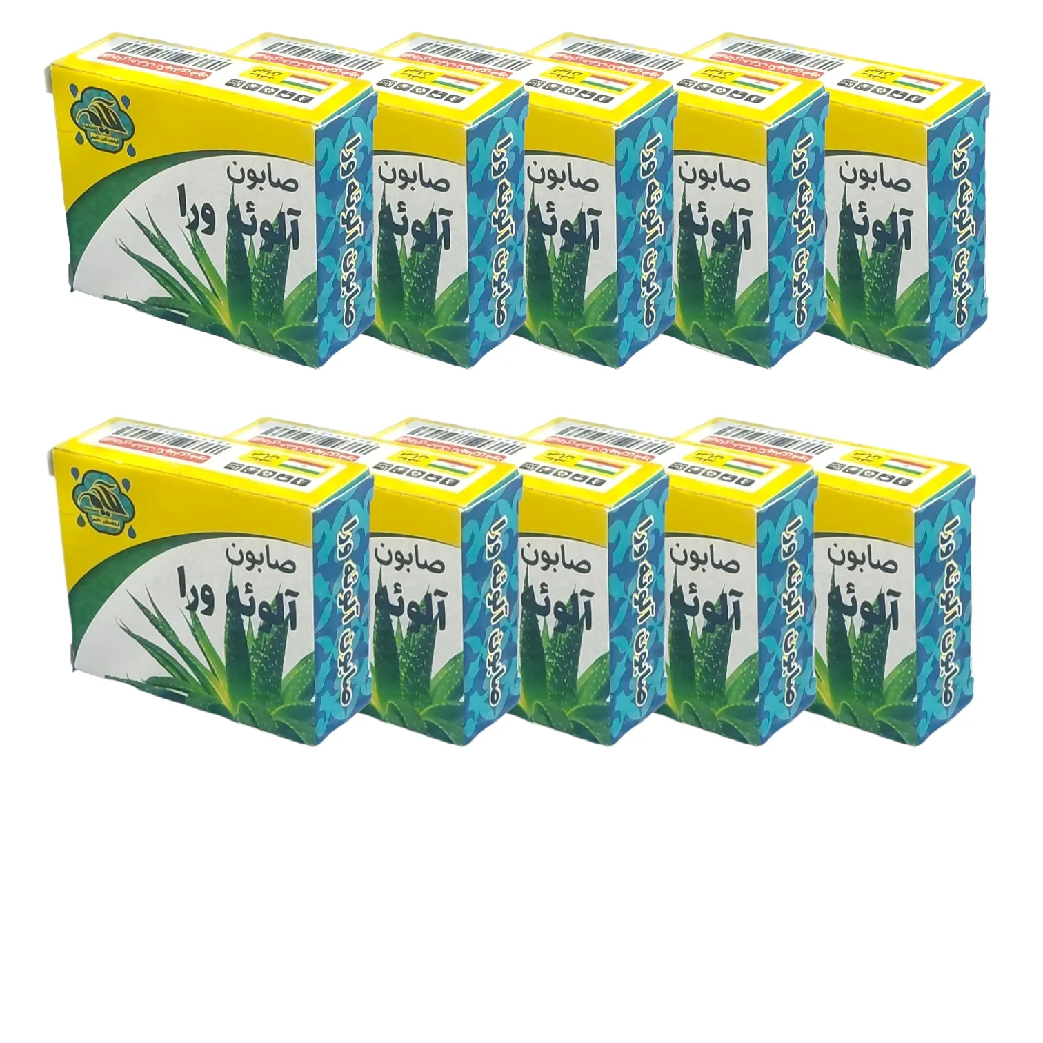 صابون شستشو گیاهستان حکیم مدل آلوئه ورا  وزن 70 گرم بسته 10 عددی