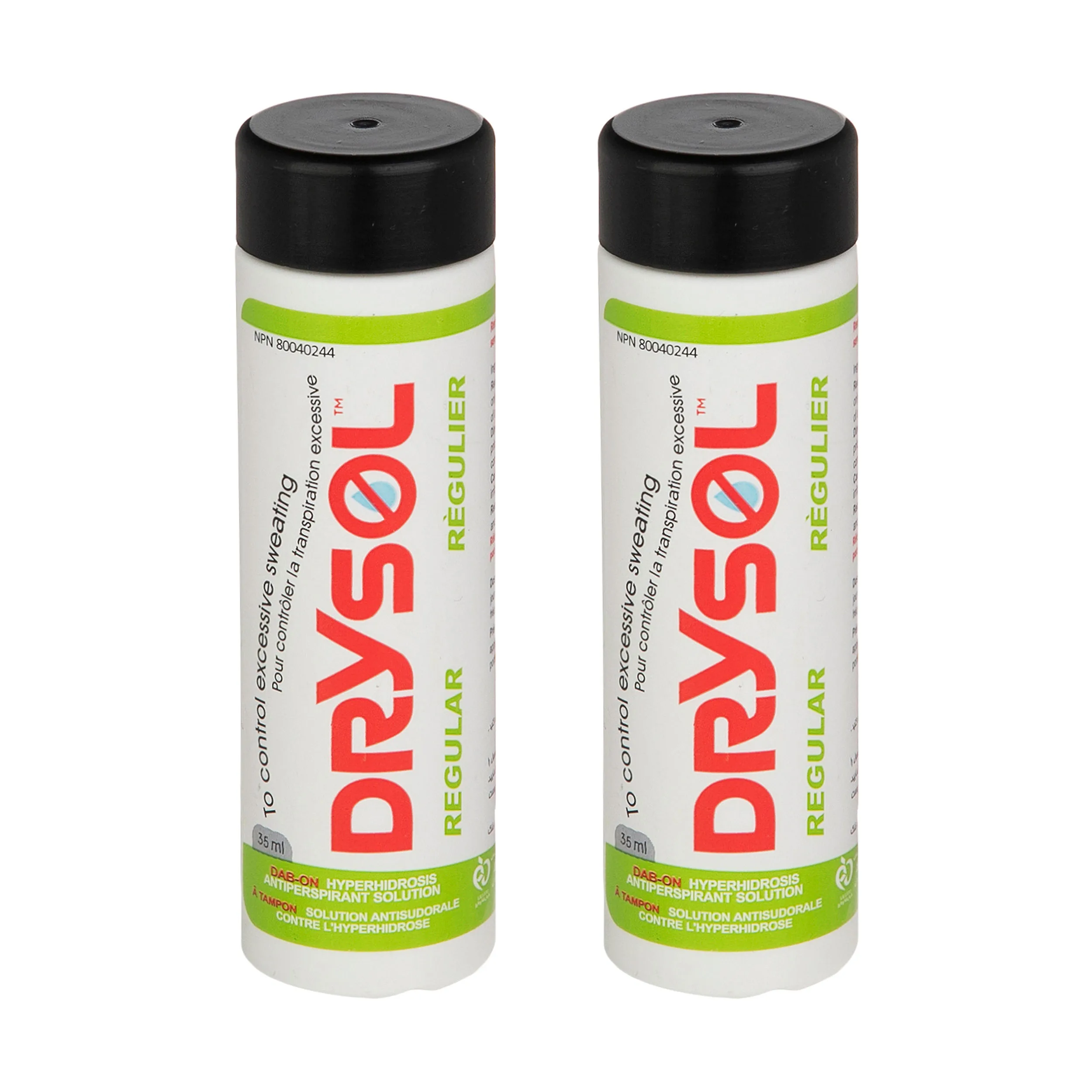 ضد تعریق درایسول مدل Regular مناسب پوست های حساس  حجم 35 میلی لیتر  بسته 2 عددی