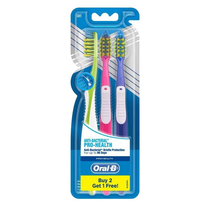 مسواک اورال-بی مدل Pro Health با برس نرم بسته 3 عددی