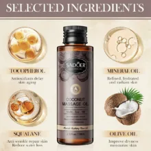روغن ماساژ سادور مدل نارگیل حجم 100 میلی لیتر