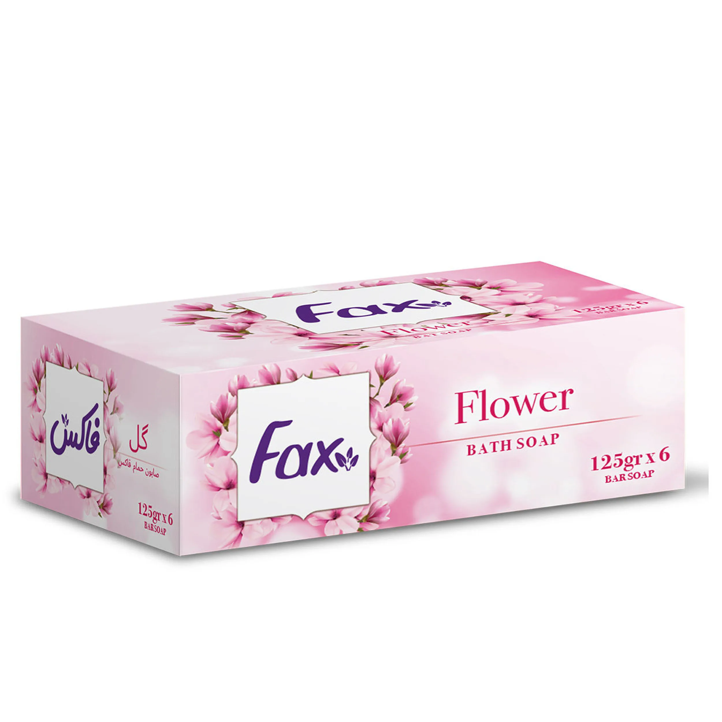 صابون فاکس مدل Flower تحت لیسانس وزن125 گرم مجموعه 8 عددی