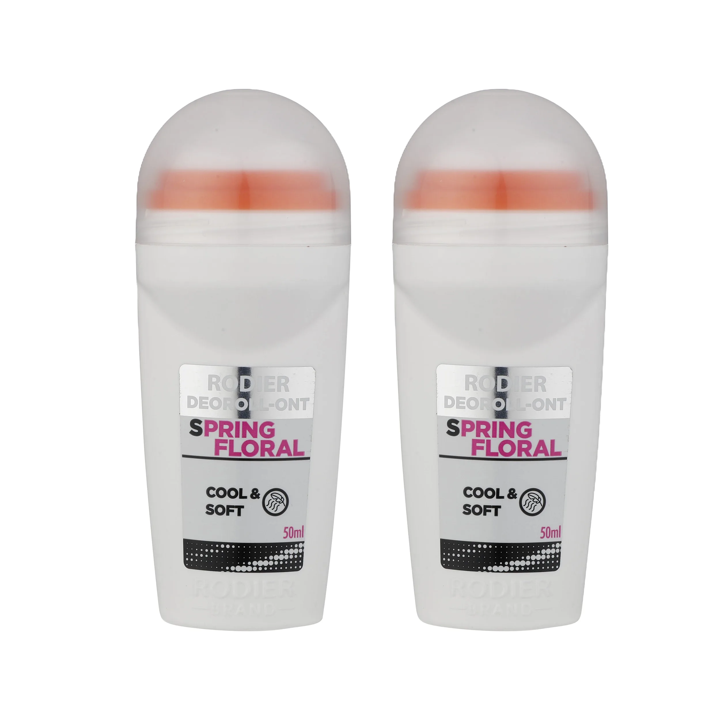 رول ضد تعریق رودیر مدل Spring Floral Cool & Soft حجم 50 میلی لیتر مجموعه 2 عددی