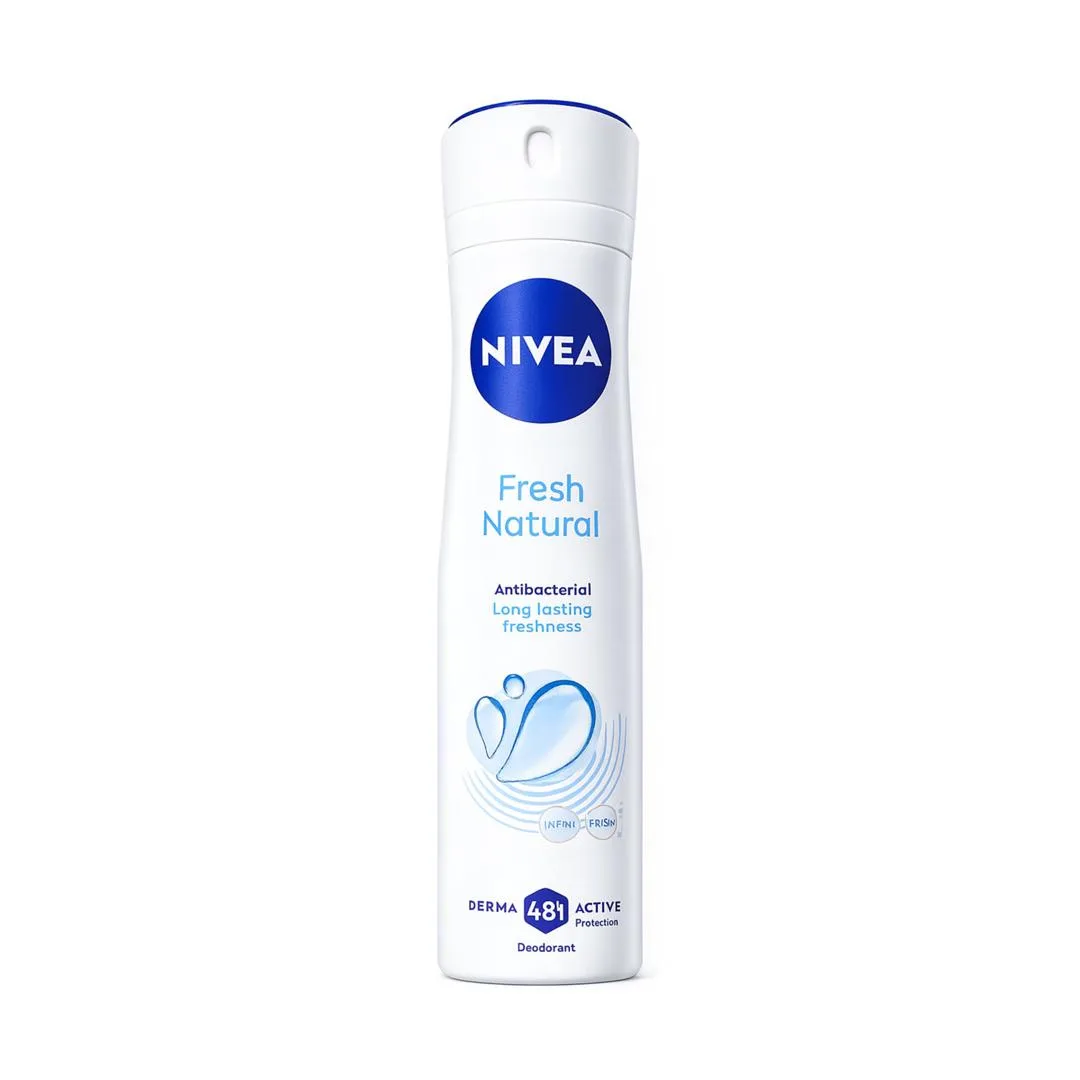 اسپری دئودورانت زنانه نیوا مدل Fresh Natural حجم 150 میلی‌لیتر