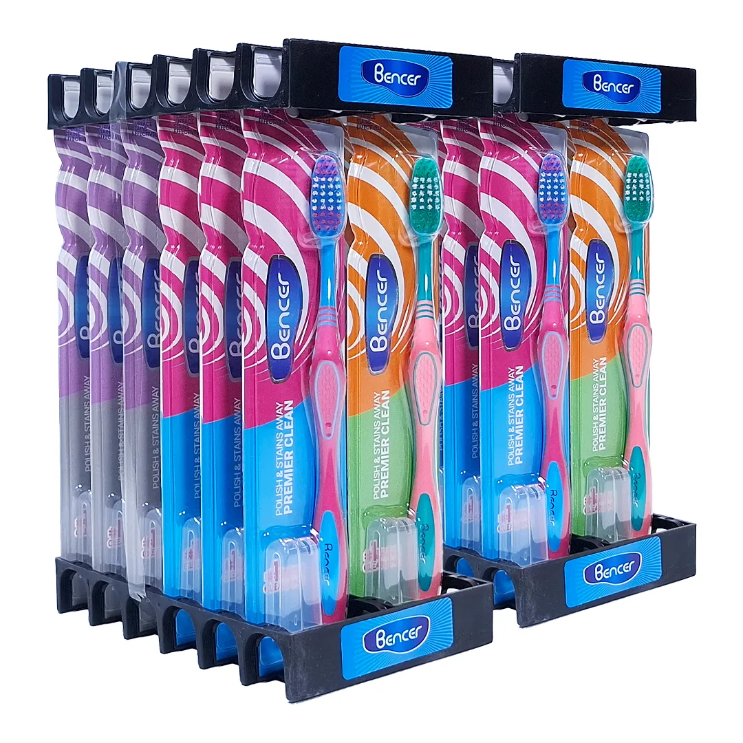 مسواک بنسر مدل پریمیر کلینینگ با برس نرم بسته 24 عددی
