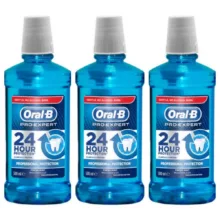 دهان شویه اورال-بی مدل Pro Expert حجم 500 میلی لیتر مجموعه 3 عددی