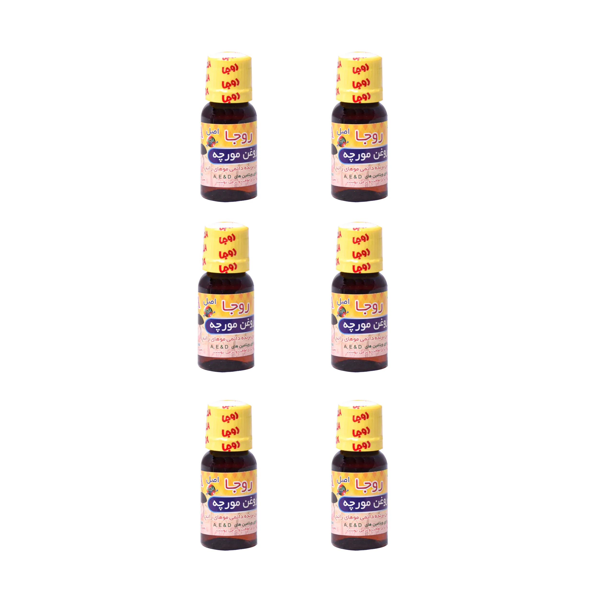 روغن مورچه روجا مدل 6 حجم 18 میلی لیتر بسته ۶ عددی