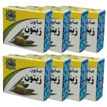صابون شستشو گیاهستان حکیم مدل زیتون وزن 70 گرم بسته 8 عددی