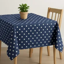 رومیزی مدل خال خال سایز 115x115 سانتی‌متر