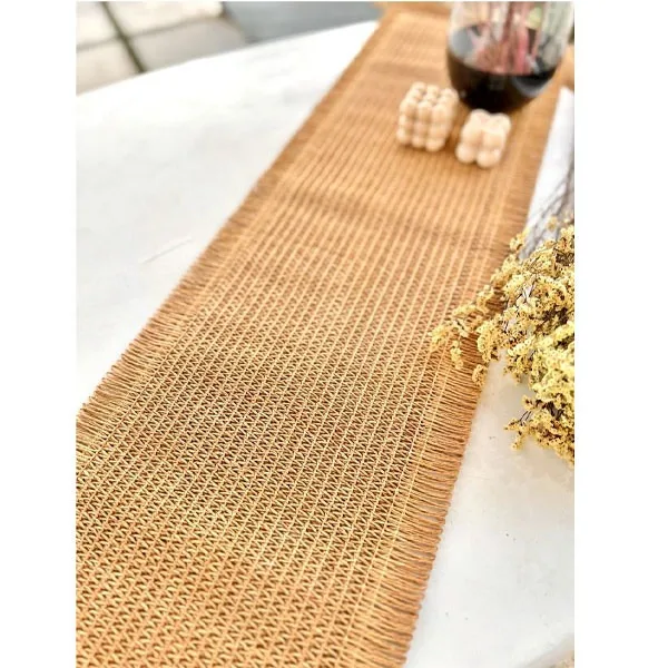 رانر مدل حصیری wicker سایز 150x30 سانتیمتر