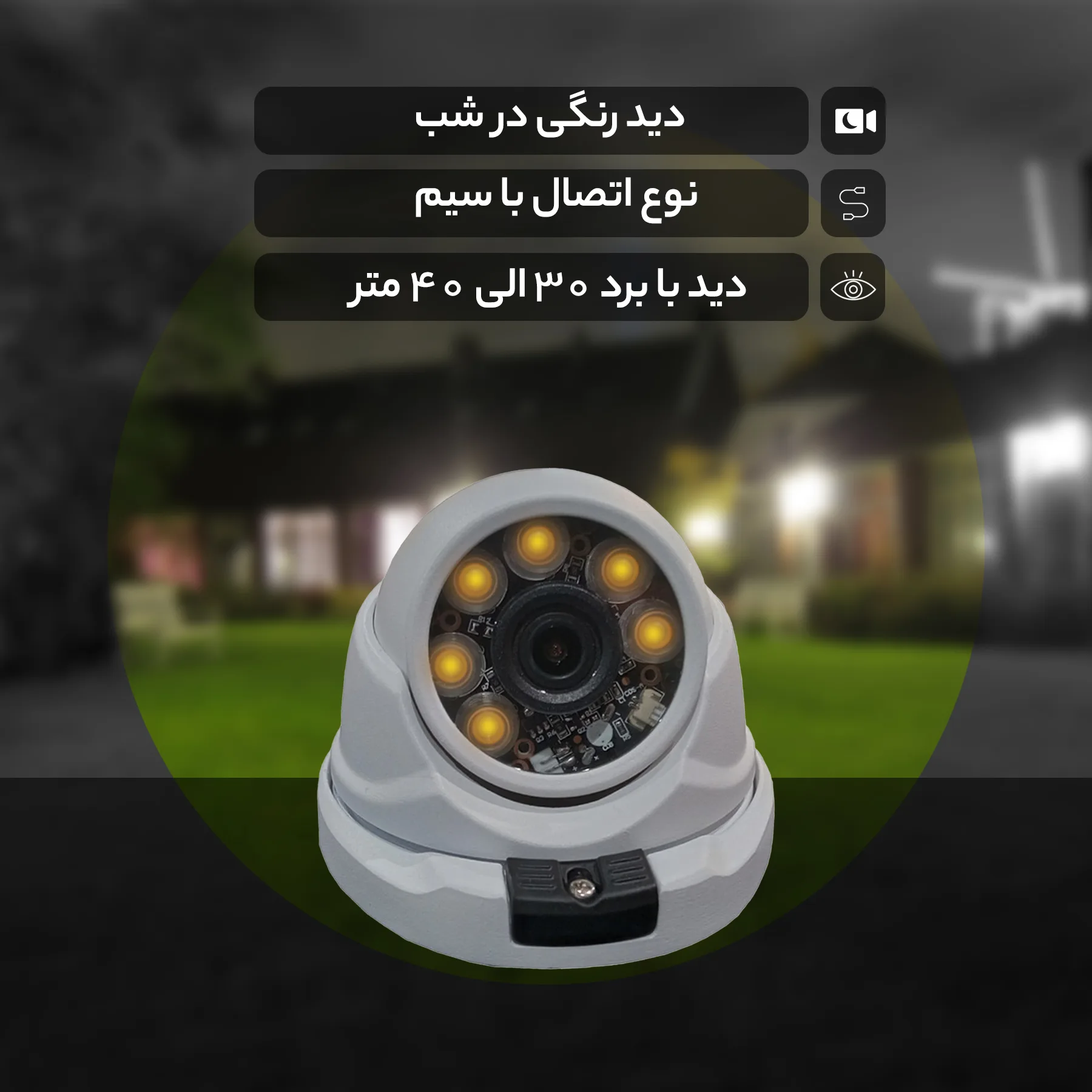 دوربین مداربسته آنالوگ  مدل DM_03HS_W