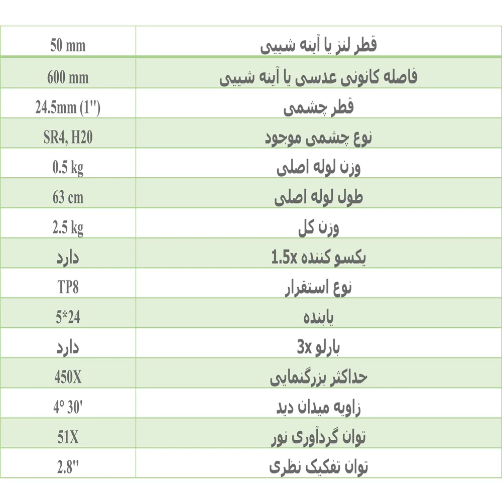 تلسکوپ کامار مدل TWB 50600