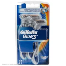 خود تراش ژیلت مدل Blue 3 مجموعه 3 عددی