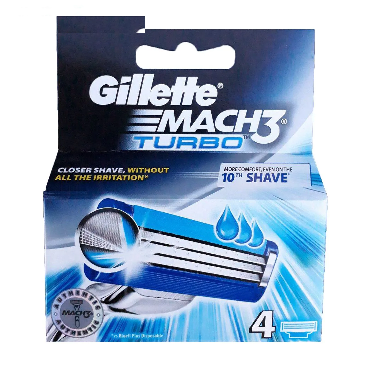 تیغ یدک ژیلت مدل Match 3 Turbo بسته 4 عددی