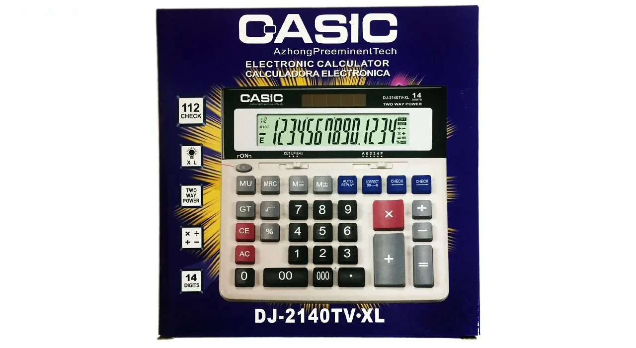 ماشین حساب کاسیک مدل DJ-2140TV.XL