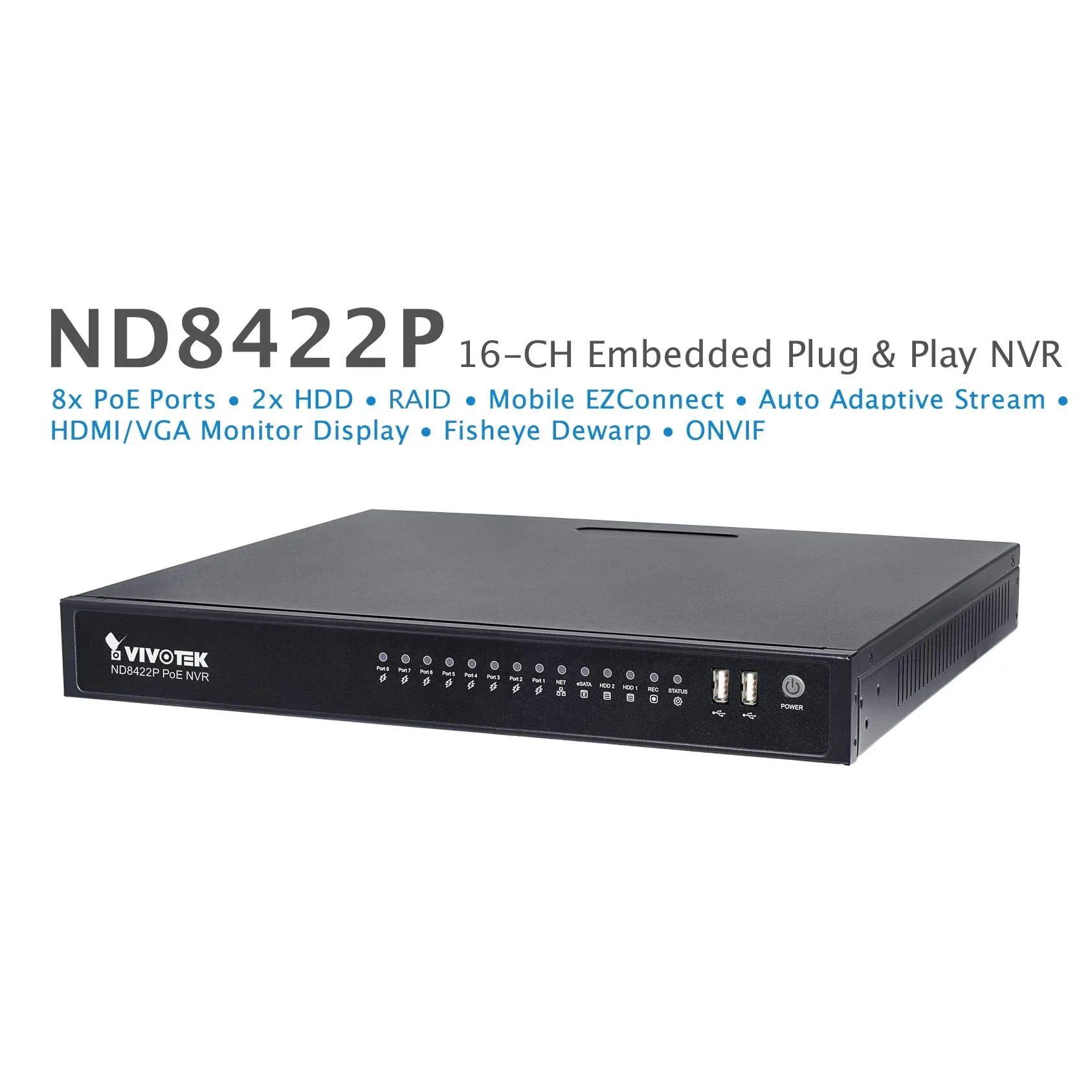 ضبط کننده ویدئویی تحت شبکه ویوتک مدل ND8422P