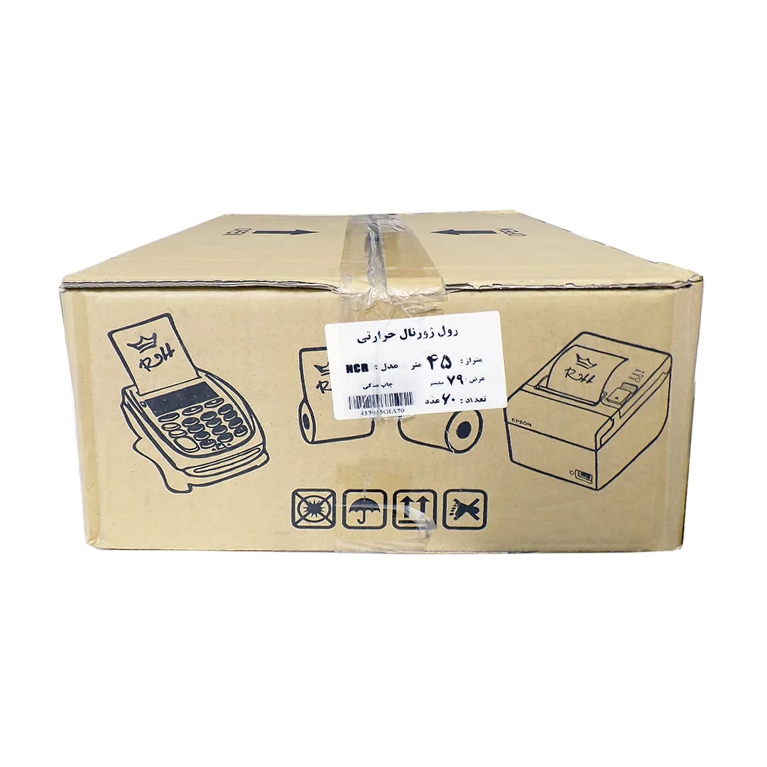 کاغذ پرینتر حرارتی مدل NCR-M بسته 60 عددی