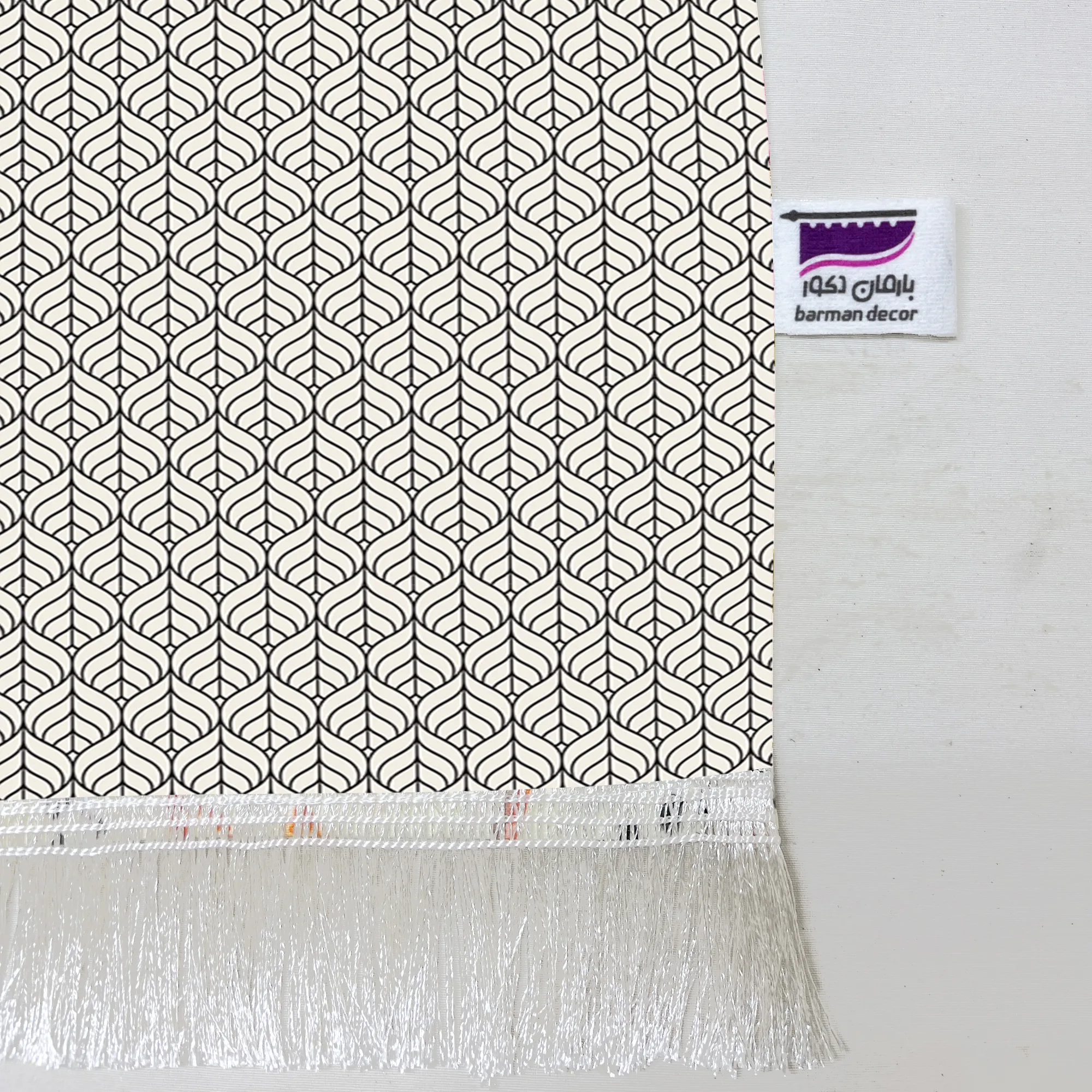 شال مبل بارمان دکور طرح گلبرگ کد 63 سایز 98x180 سانتی متر