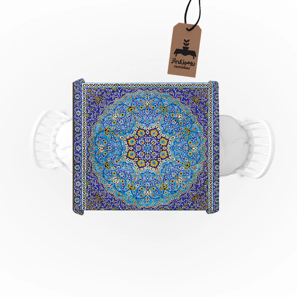 رومیزی رومیزی باز طرح مربع مدل سنتی مدرن کد 11079