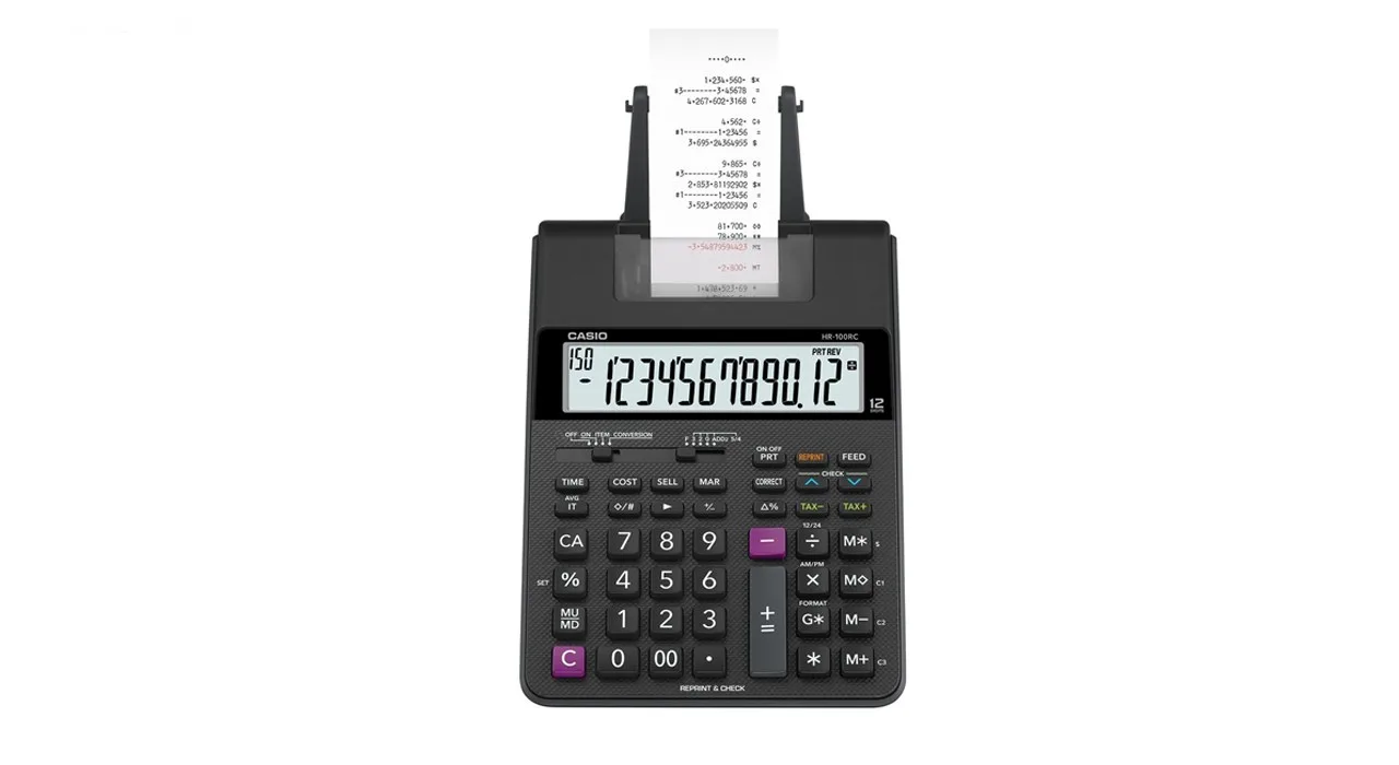 ماشین حساب کاسیو مدل HR-100RC