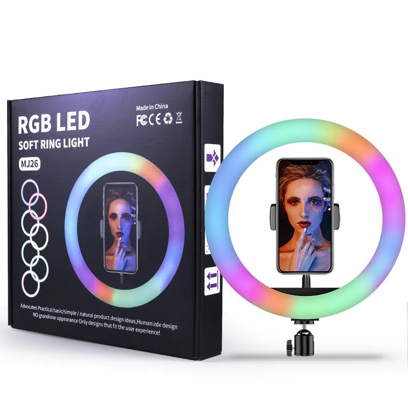 رینگ لایت مدل rgb mj26 کد 196