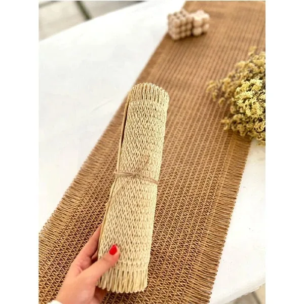رانر مدل حصیری wicker سایز 150x30 سانتیمتر