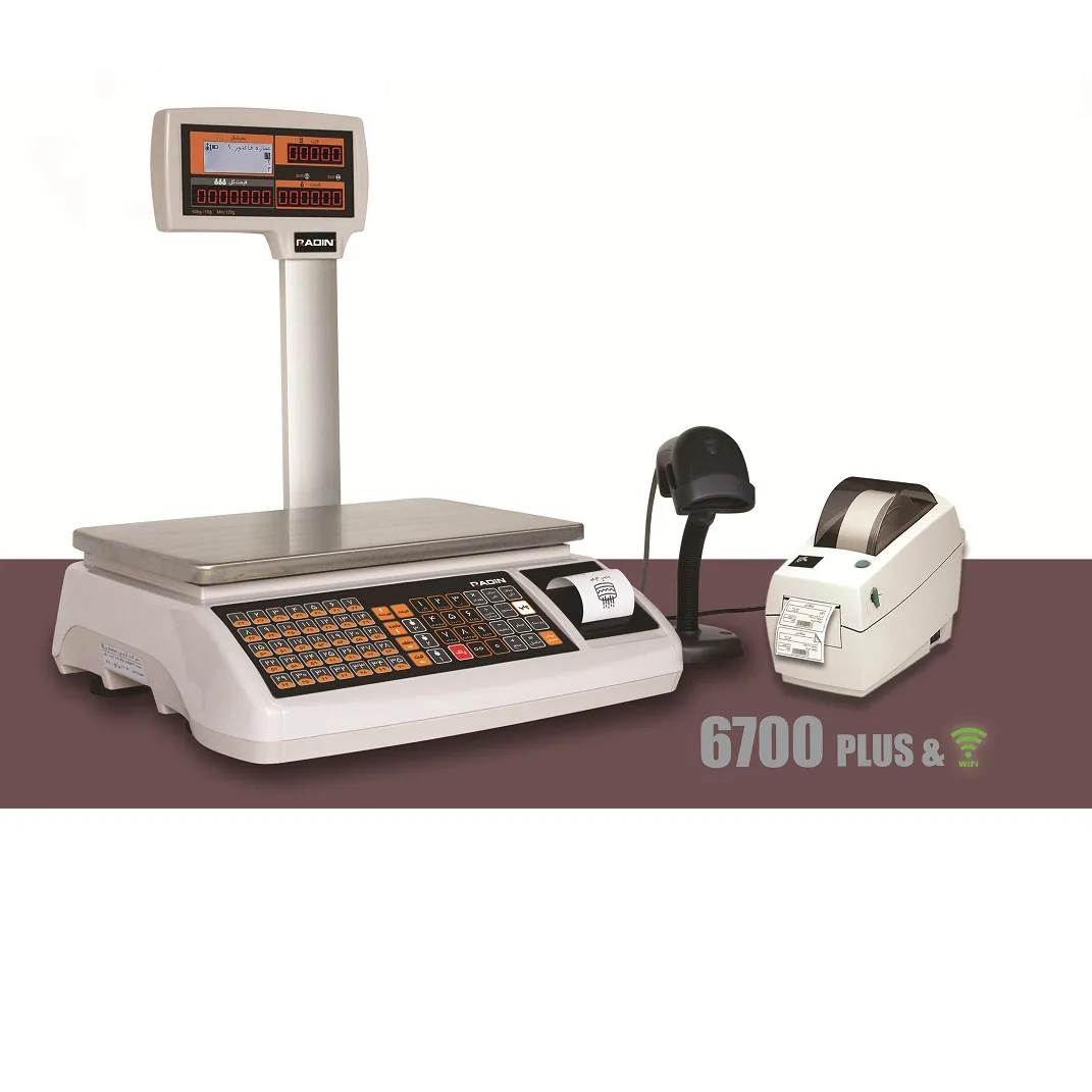 ترازو فروشگاهی رادین مدل 6700 WIFI 40KG
