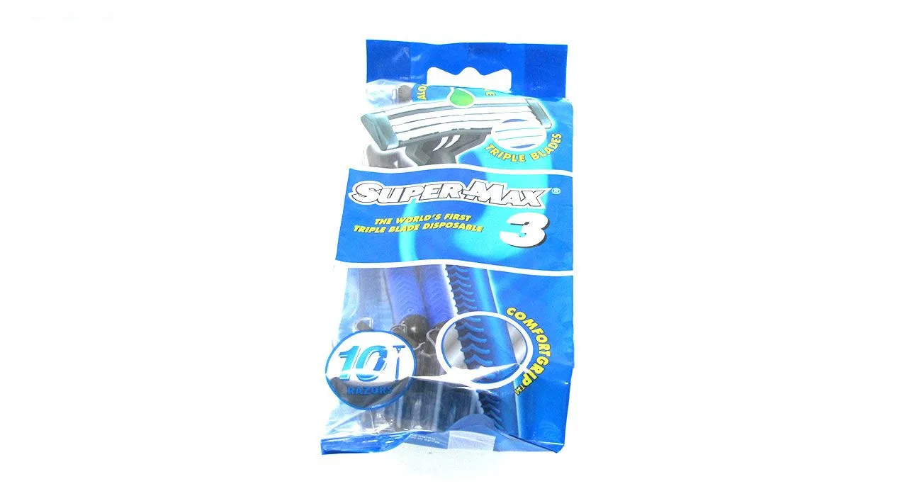 خودتراش سوپر مکس بسته 10 عددی