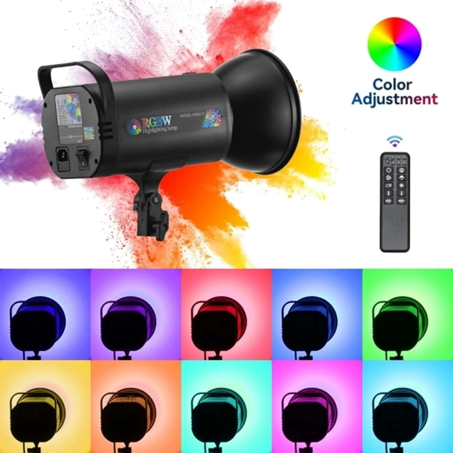 نور ثابت ال ای دی مدل MM8518 RGB به همراه کاسه نور