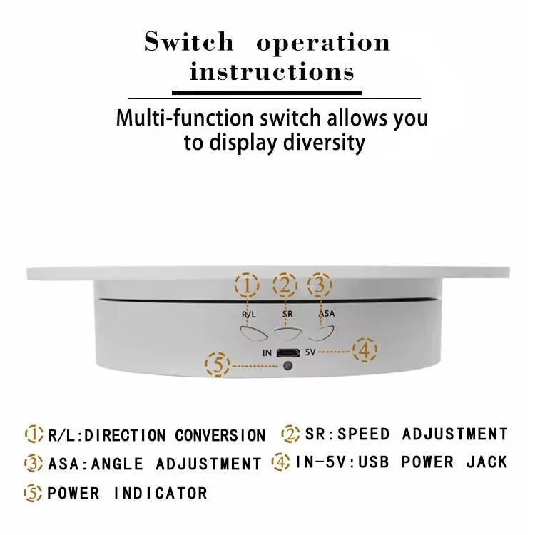 پایه چرخشی عکاسی مدل QM104712 کد 20CM