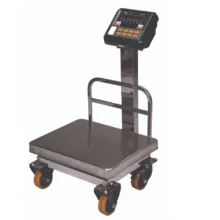 ترازو فروشگاهی نیکو مدل تمام استیل چرخدار با ظرفیت حداکثر 350 کیلوگرم