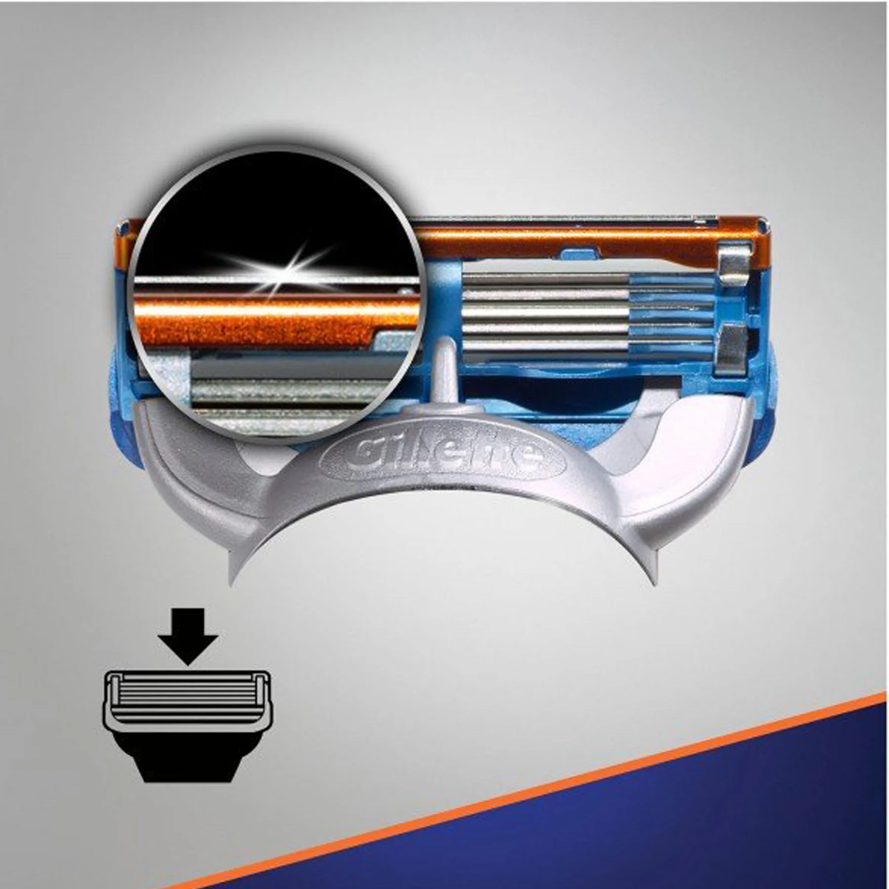 تیغ یدک ژیلت مدل 5 Fusion Power بسته 4 عددی