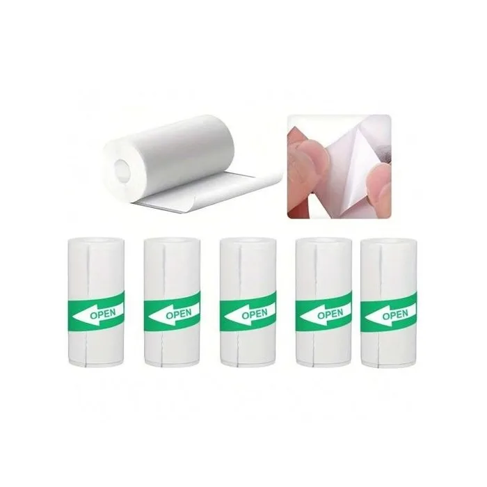 کاغذ پرینتر حرارتی پشت چسبدار پایتخت رول مدل LA3W بسته 20 عددی