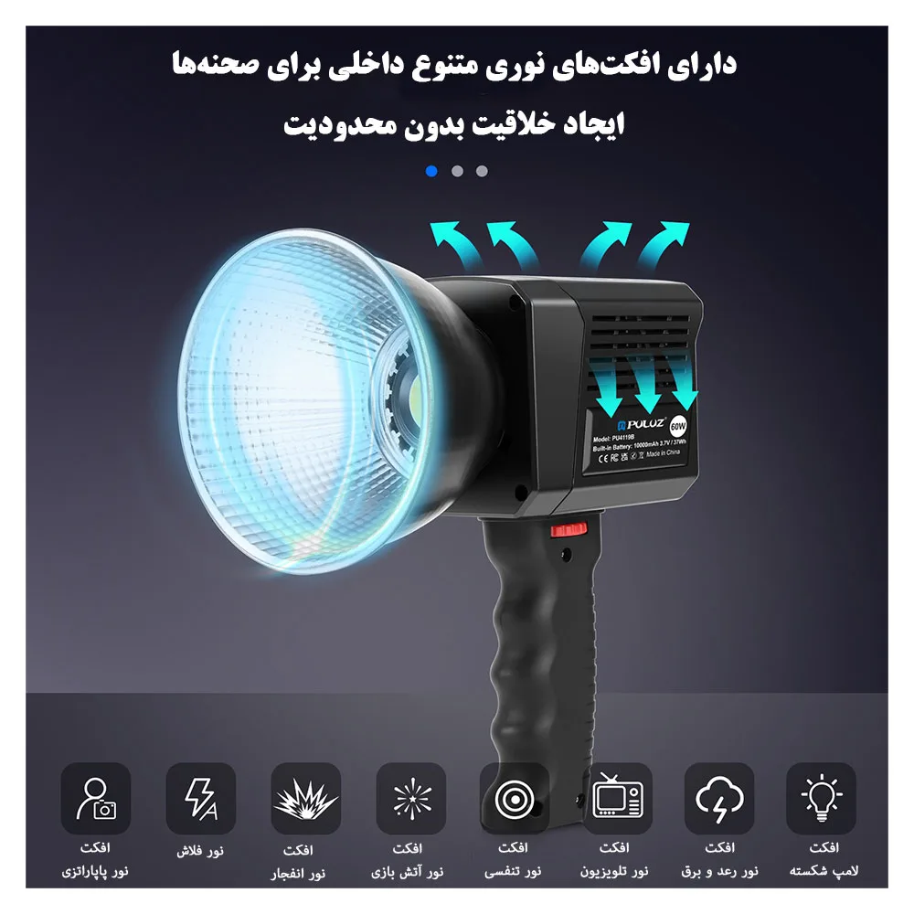 نور ثابت ال ای دی پلوز مدل COB Dual Color