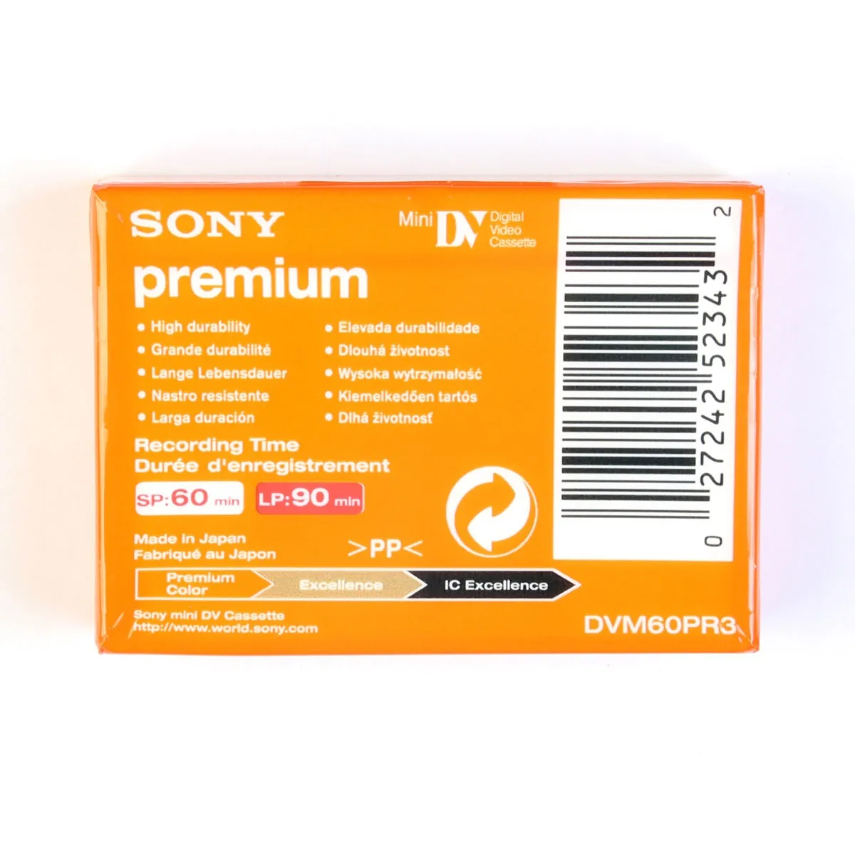 فیلم mini DV سونی مدل Premium 60/90