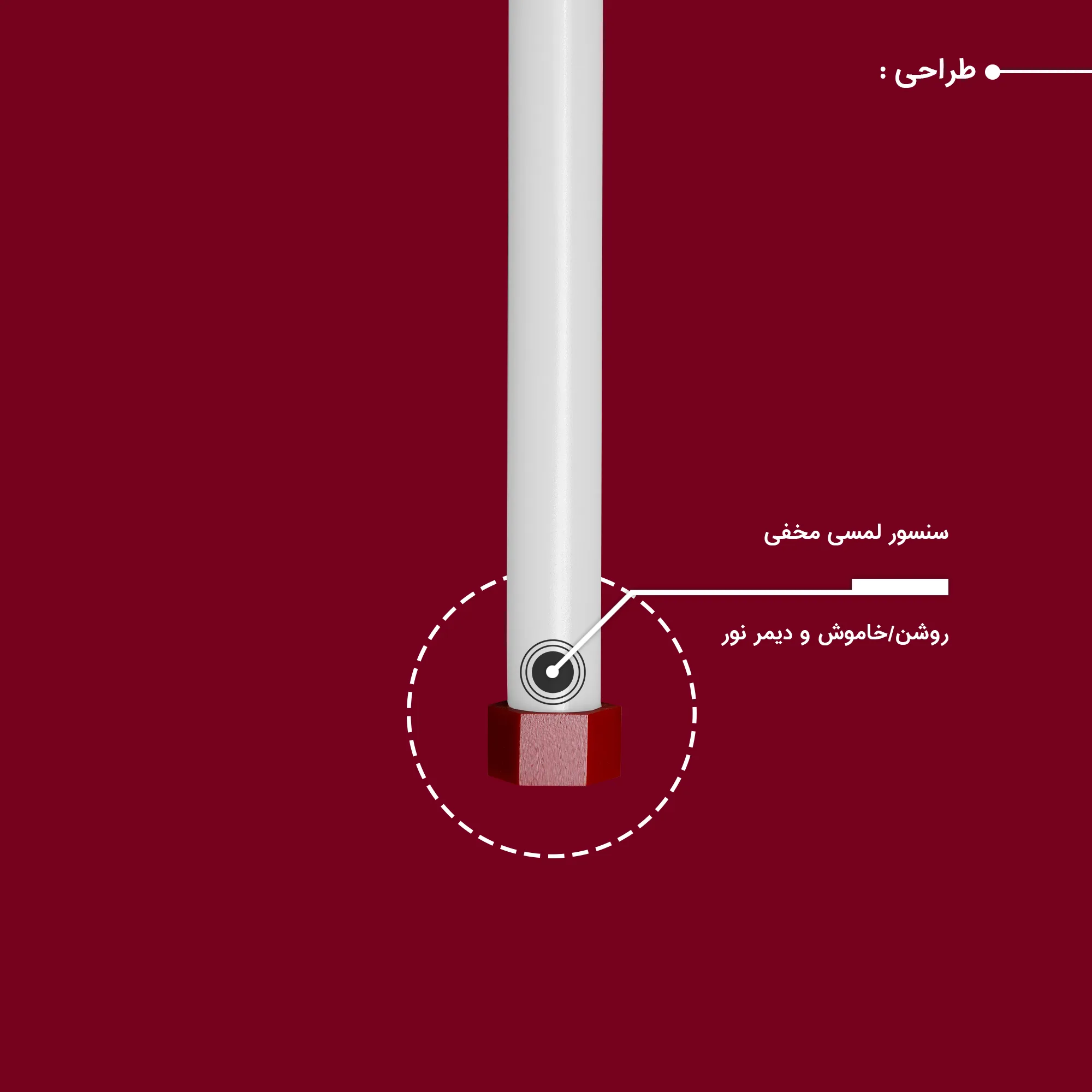 نور ثابت ال ای دی چیکولایت مدل M50 Red-D