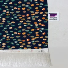 شال مبل بارمان دکور طرح برگ خزان کد 28 سایز 98x180 سانتی متر