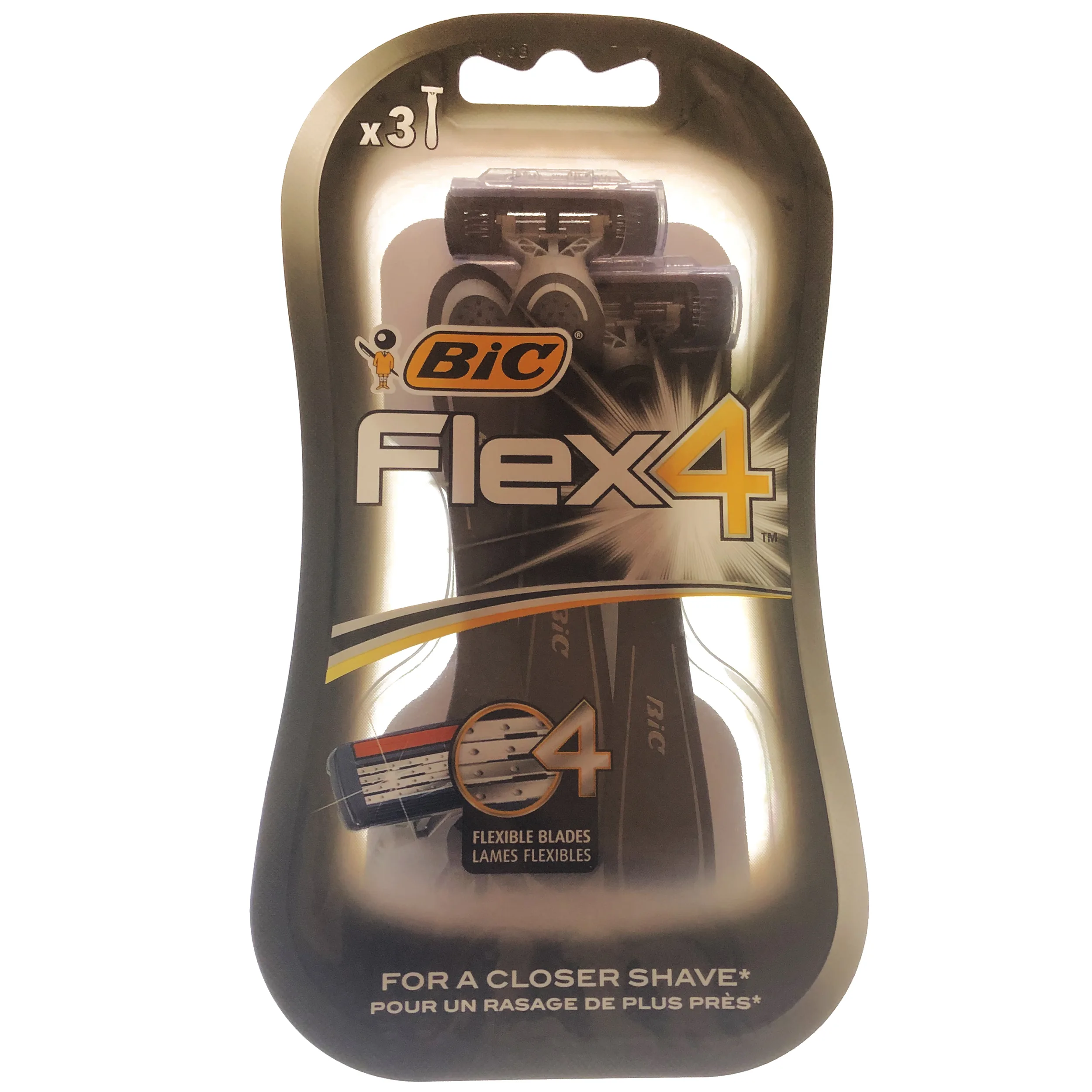 خود تراش بیک مدل Flex4 بسته 3 عددی
