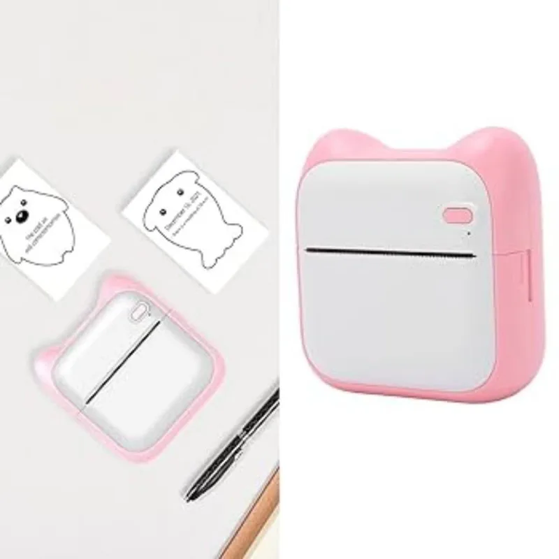 پرینتر لیبل زن ناب سل مدل  پرتابل شارژی کد PN-NAAB00555 به همراه سه عدد رول کاغذی