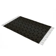 شال مبل بارمان دکور طرح گلدن بلک کد 65 سایز 98×180 سانتی متر