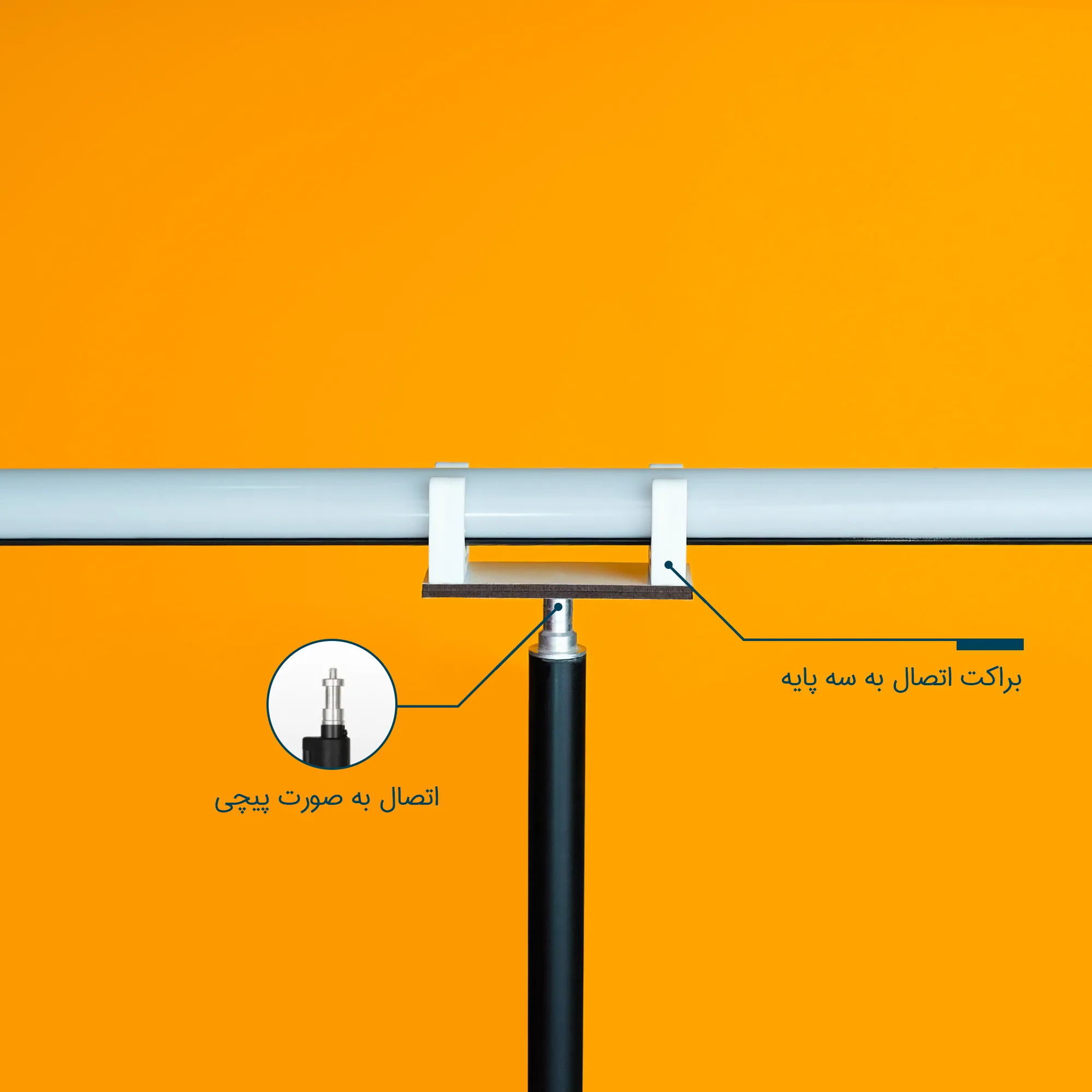 نور ثابت ال ای دی مدل RGB 180 FULL COLOR
