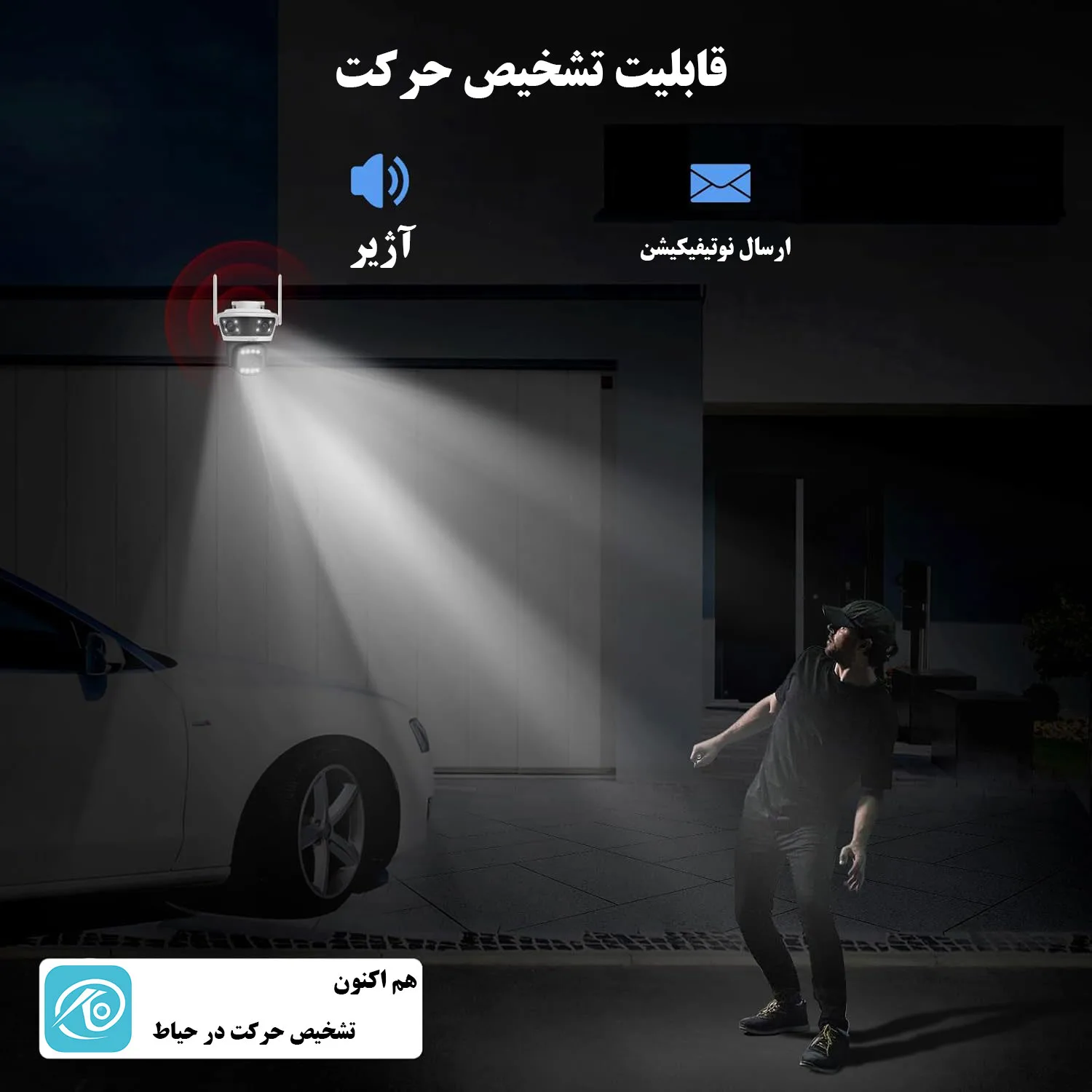 دوربین مداربسته تحت شبکه سیم کارتی مدل QQ855A