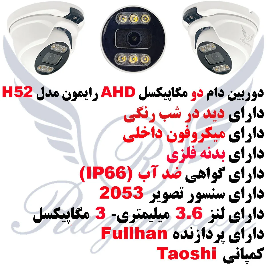 دوربین مداربسته آنالوگ رایمون مدل RD-2MP-H52-AHD