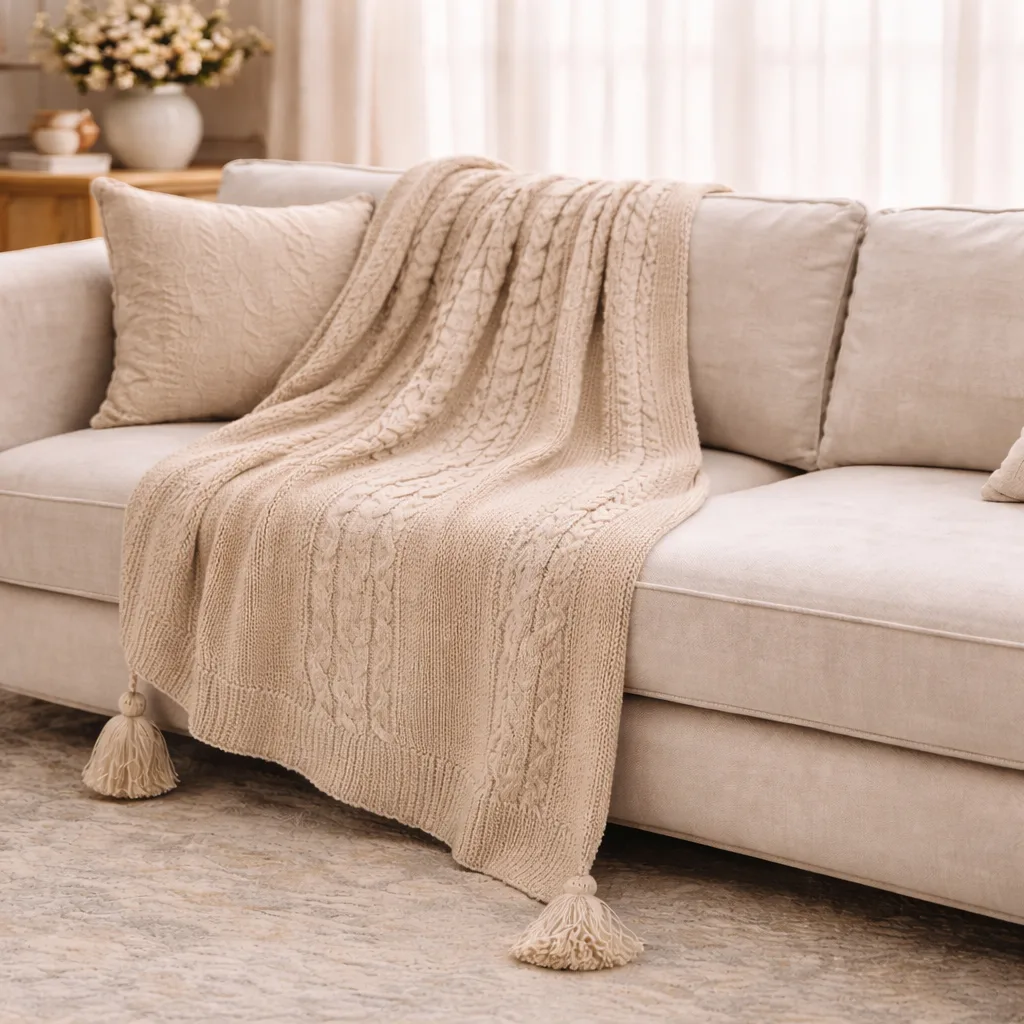 شال مبل مدل مارپیچ سایز 170x130 سانتی متر