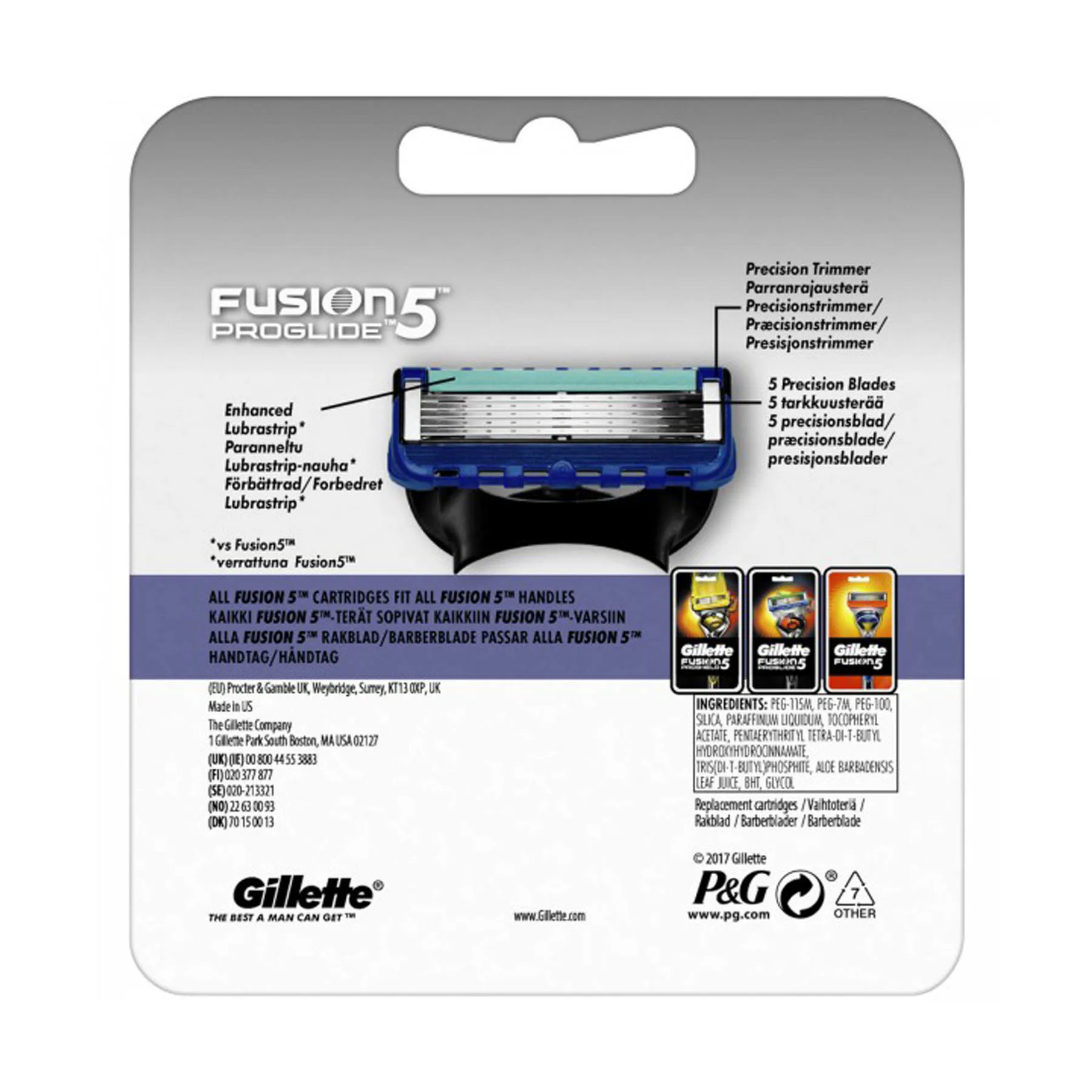 تیغ یدک ژیلت مدل Fusion 5 Proglide بسته 4 عددی