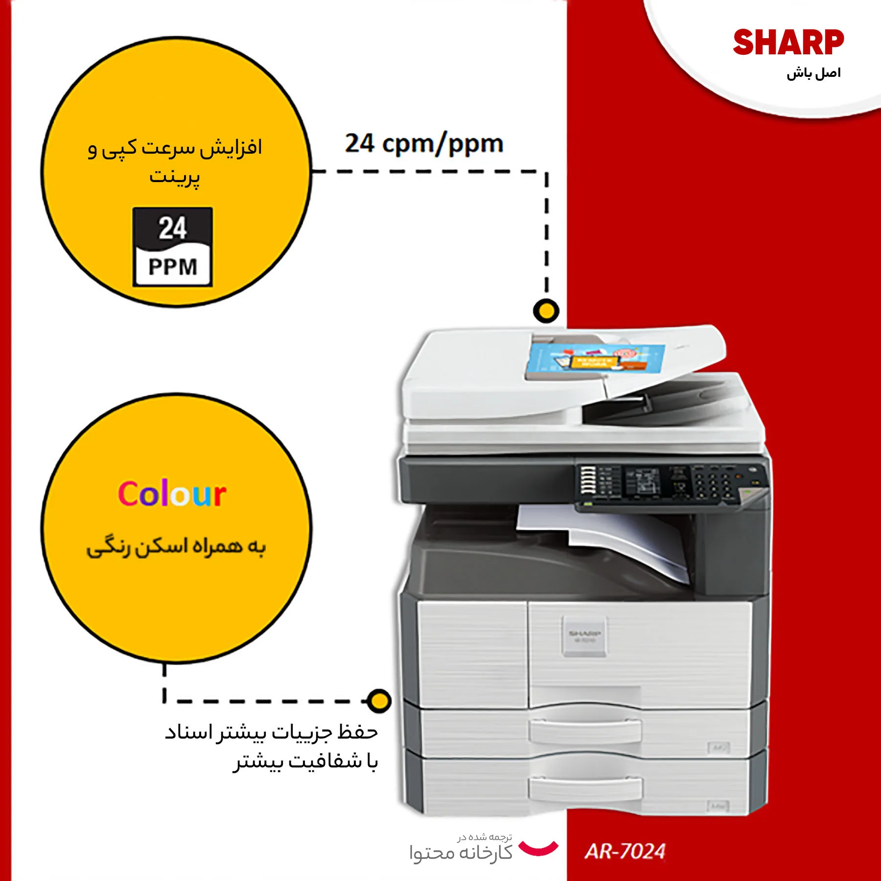 دستگاه کپی شارپ مدل AR- 7024