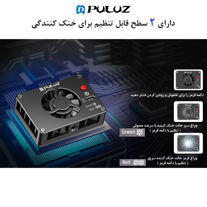 فن خنک کننده دوربین عکاسی پلوز مدل Semiconductor