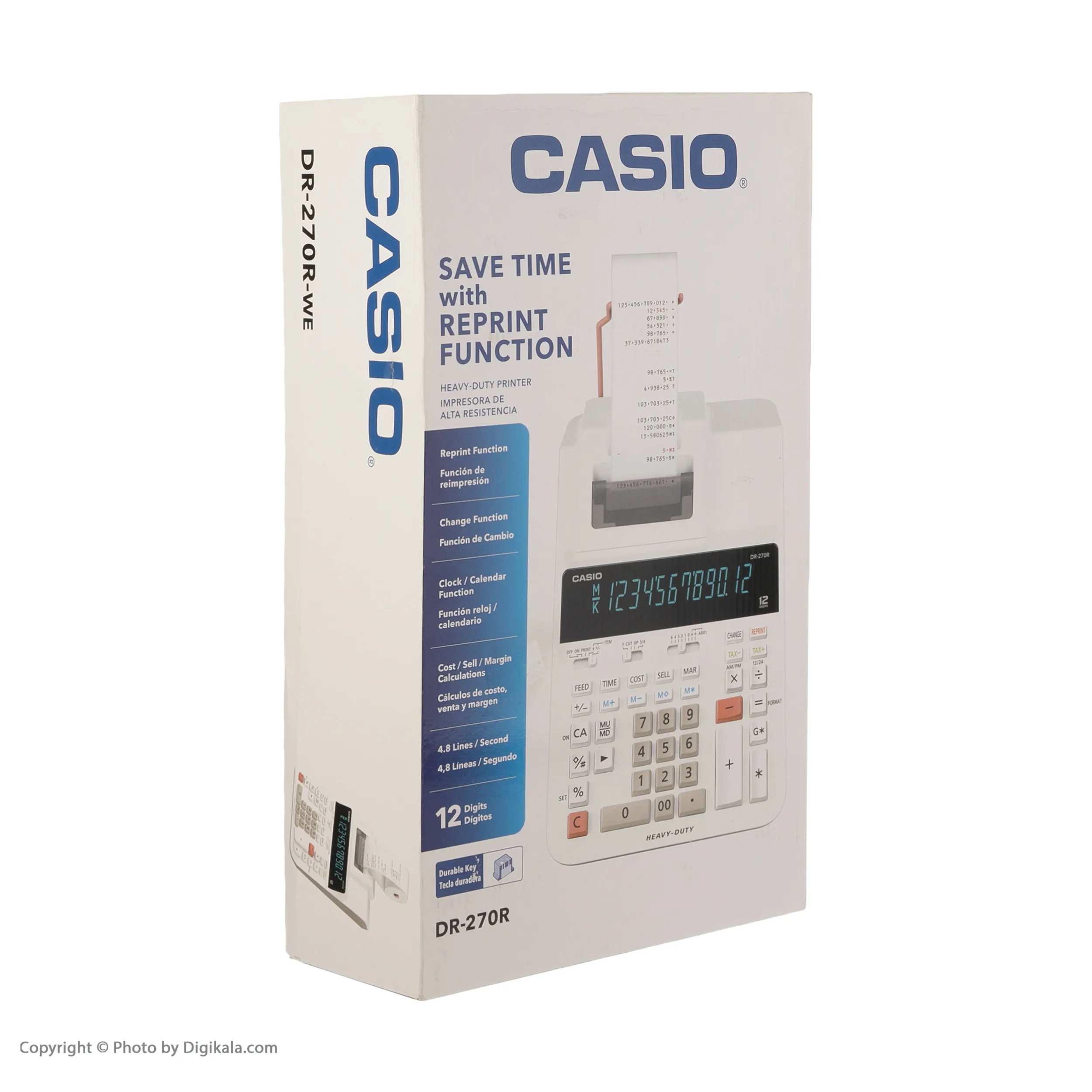 ماشین حساب کاسیو مدل DR-270R