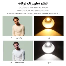 نور ثابت ال ای دی پلوز مدل COB Dual Color